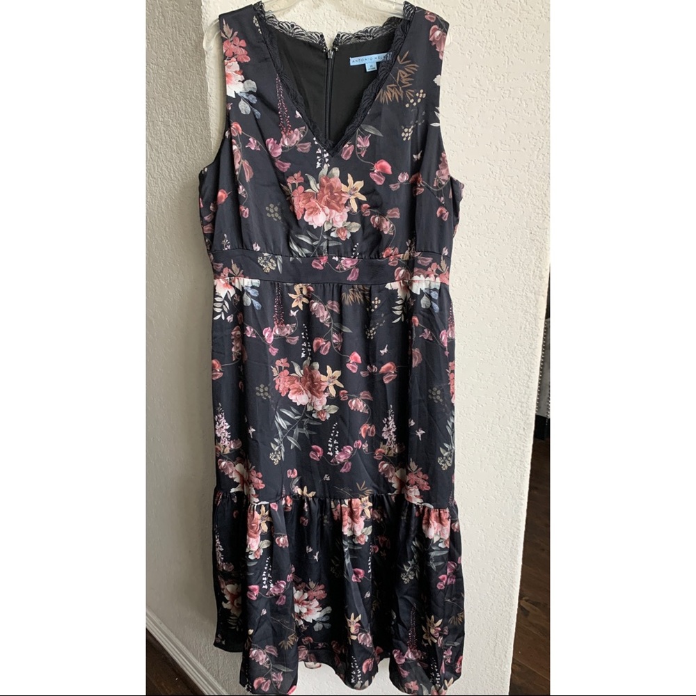 Antonio Melani Women’s Black Floral Dress